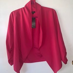 Hot Pink Light Weight Blazer Top